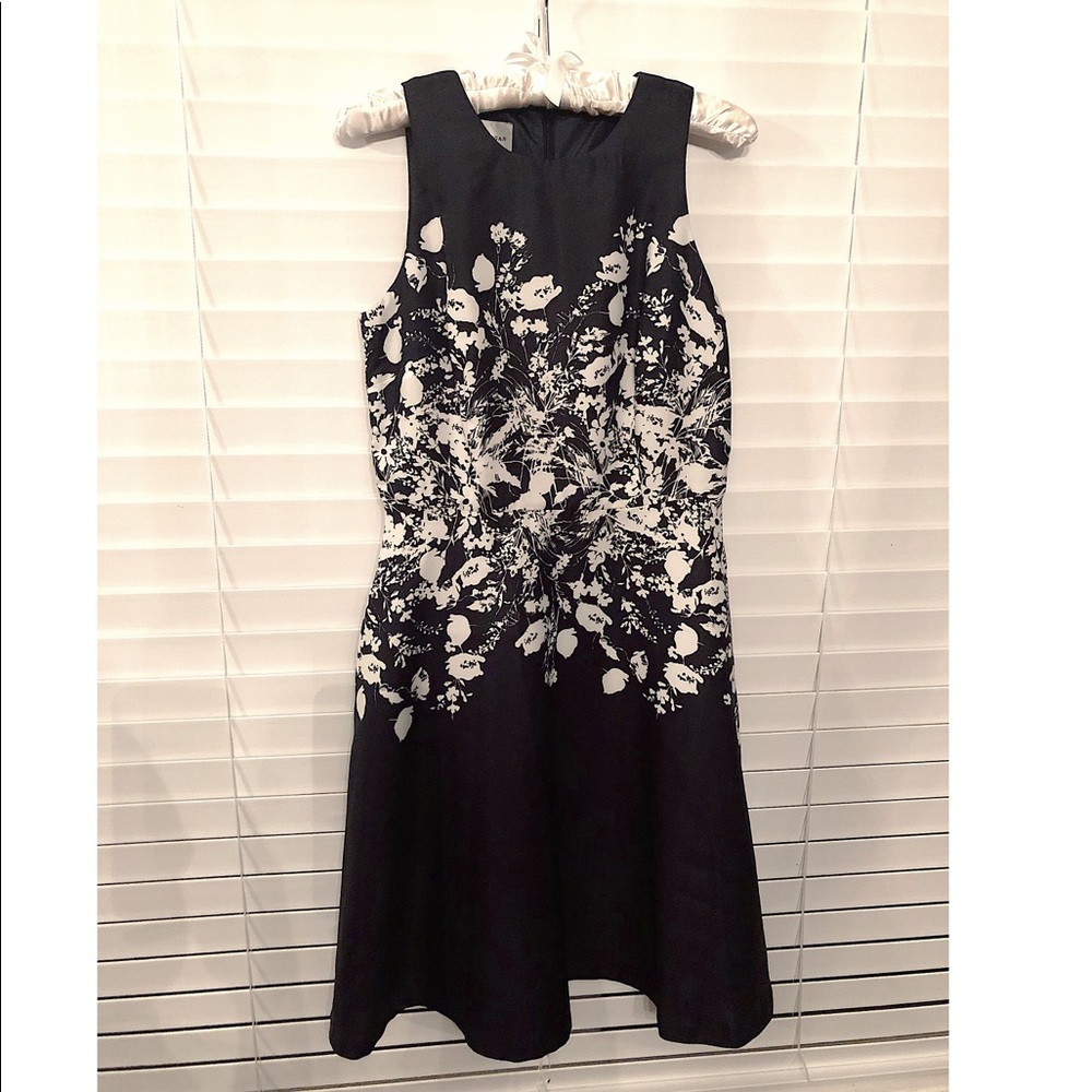 Blue and White Floral Dress